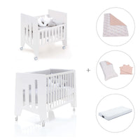 Culla 60x80 cm e lettino 60x120 cm (7in1) bianco · Omni Tre White