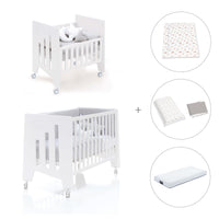Culla 60x80 cm e lettino 60x120 cm (7in1) bianco · Omni Tre White