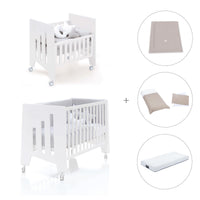 Culla 60x80 cm e lettino 60x120 cm (7in1) bianco · Omni Tre White