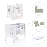 Culla 60x80 cm e lettino 60x120 cm (7in1) bianco · Omni Tre White