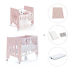 Culla 60x80 cm e lettino 60x120 cm (7in1) rosa chiaro · Omni Tre Flamingo