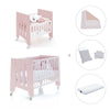 Culla 60x80 cm e lettino 60x120 cm (7in1) rosa chiaro · Omni Tre Flamingo