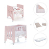 Culla 60x80 cm e lettino 60x120 cm (7in1) rosa chiaro · Omni Tre Flamingo