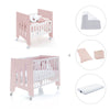 Culla 60x80 cm e lettino 60x120 cm (7in1) rosa chiaro · Omni Tre Flamingo
