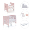 Culla 60x80 cm e lettino 60x120 cm (7in1) rosa chiaro · Omni Tre Flamingo