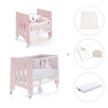 Culla 60x80 cm e lettino 60x120 cm (7in1) rosa chiaro · Omni Tre Flamingo