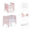 Culla 60x80 cm e lettino 60x120 cm (7in1) rosa chiaro · Omni Tre Flamingo