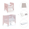 Culla 60x80 cm e lettino 60x120 cm (7in1) rosa chiaro · Omni Tre Flamingo