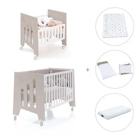 Culla 60x80 cm e lettino 60x120 cm (7in1) beige · Omni Tre Arena
