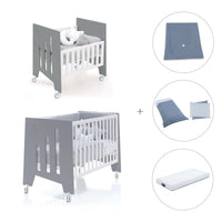 Culla 60x80 cm e lettino 60x120 cm (7in1) antracite · Omni Tre Antracita