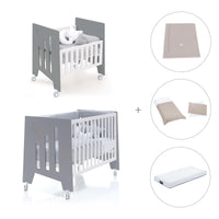 Culla 60x80 cm e lettino 60x120 cm (7in1) antracite · Omni Tre Antracita