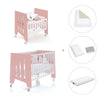 Culla 60x80 cm e lettino 60x120 cm (7in1) rosa · Omni Tre Quarzo