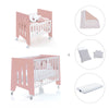 Culla 60x80 cm e lettino 60x120 cm (7in1) rosa · Omni Tre Quarzo