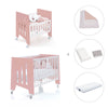Culla 60x80 cm e lettino 60x120 cm (7in1) rosa · Omni Tre Quarzo