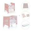Culla 60x80 cm e lettino 60x120 cm (7in1) rosa · Omni Tre Quarzo