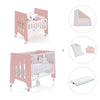 Culla 60x80 cm e lettino 60x120 cm (7in1) rosa · Omni Tre Quarzo