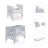 Culla 60x80 cm e lettino 60x120 cm (7in1) grigio · Omni Tre Grey