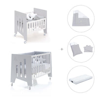 Culla 60x80 cm e lettino 60x120 cm (7in1) grigio · Omni Tre Grey