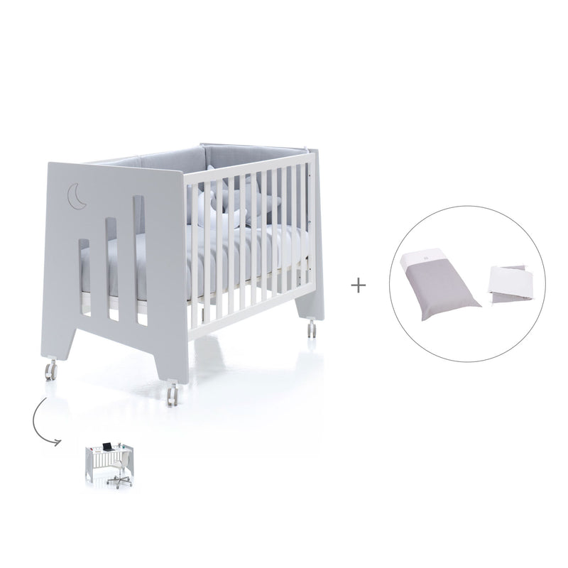 Lettino co-sleeping 60x120 cm (5in1) grigio · Omni C181-M7778