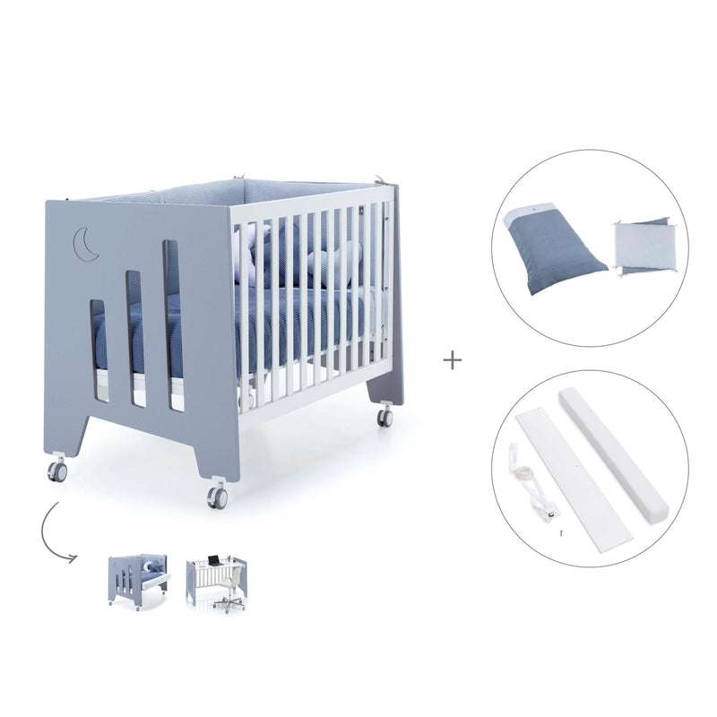 Lettino co-sleeping 60x120 cm (5in1) blu · Omni C181-M7741