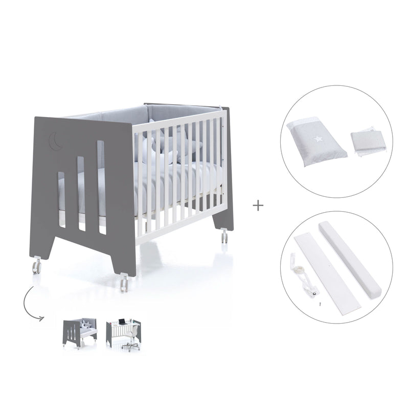 Lettino co-sleeping 60x120 cm (5in1) marengo · Omni C181-M7769