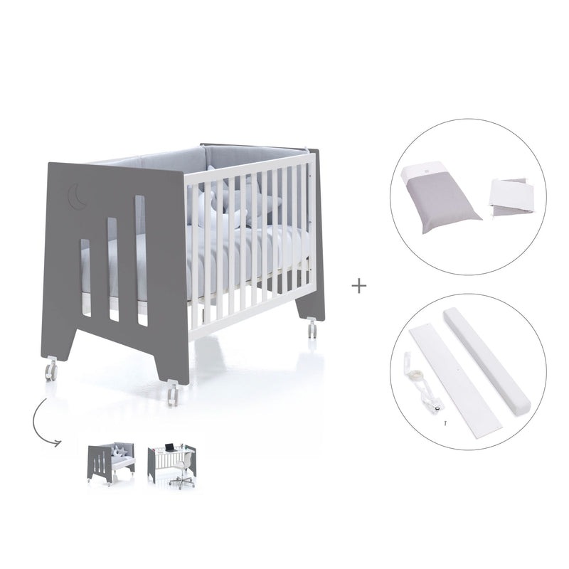 Lettino co-sleeping 60x120 cm (5in1) marengo · Omni C181-M7769