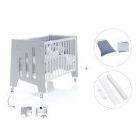 Lettino co-sleeping 60x120 cm (5in1) grigio · Omni C181-M7778