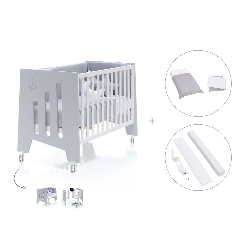 Lettino co-sleeping 60x120 cm (5in1) grigio · Omni C181-M7778