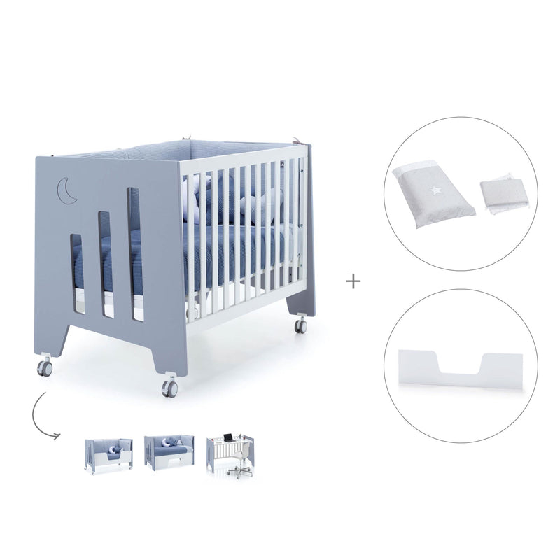 Lettino co-sleeping 60x120 cm (5in1) blu · Omni C181-M7741