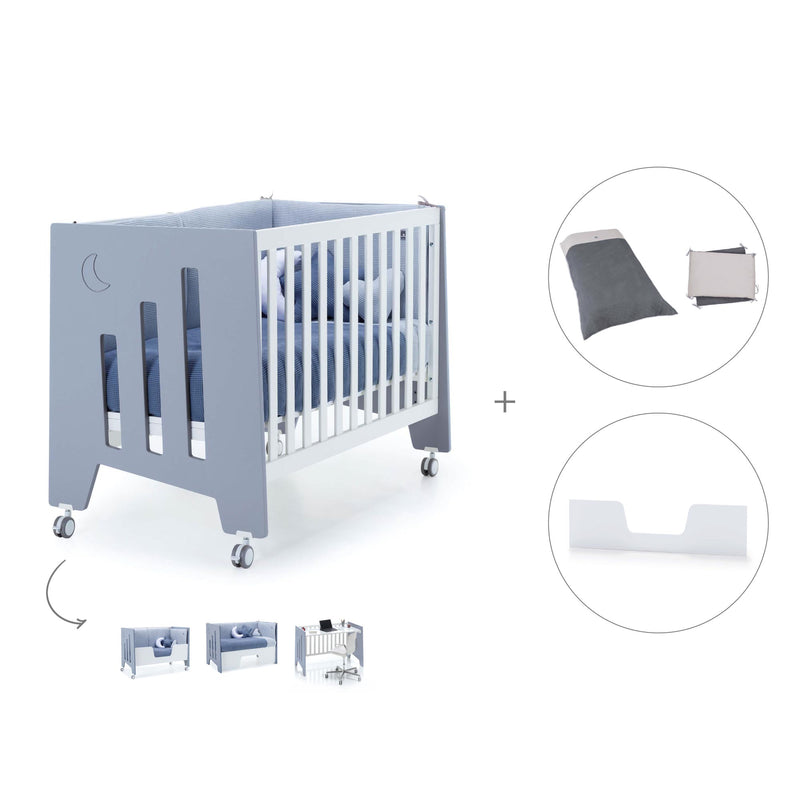 Lettino co-sleeping 60x120 cm (5in1) blu · Omni C181-M7741