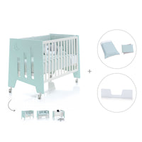 Lettino co-sleeping 60x120 cm (5in1) verde menta · Omni C181-M7755