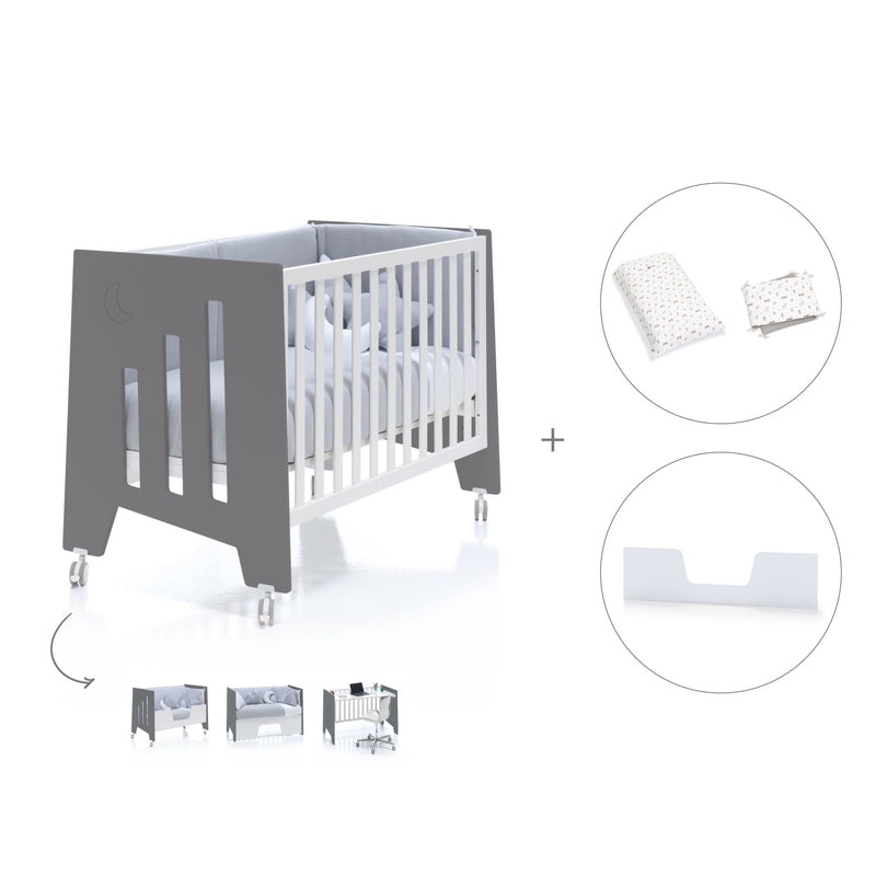 Lettino co-sleeping 60x120 cm (5in1) marengo · Omni C181-M7769