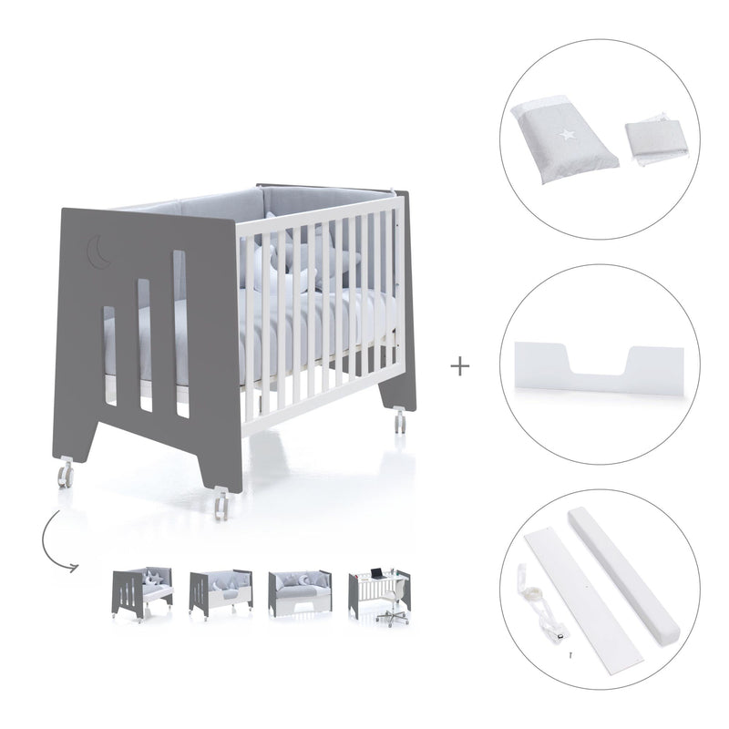 Lettino co-sleeping 60x120 cm (5in1) marengo · Omni C181-M7769