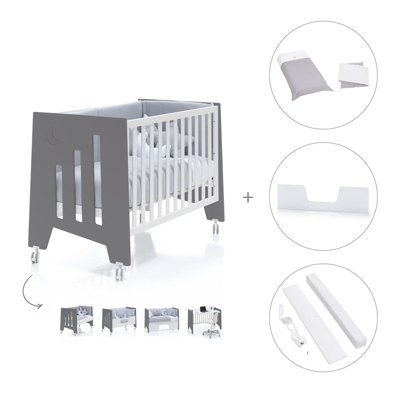 Lettino co-sleeping 60x120 cm (5in1) marengo · Omni C181-M7769