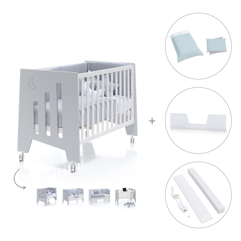 Lettino co-sleeping 60x120 cm (5in1) grigio · Omni C181-M7778