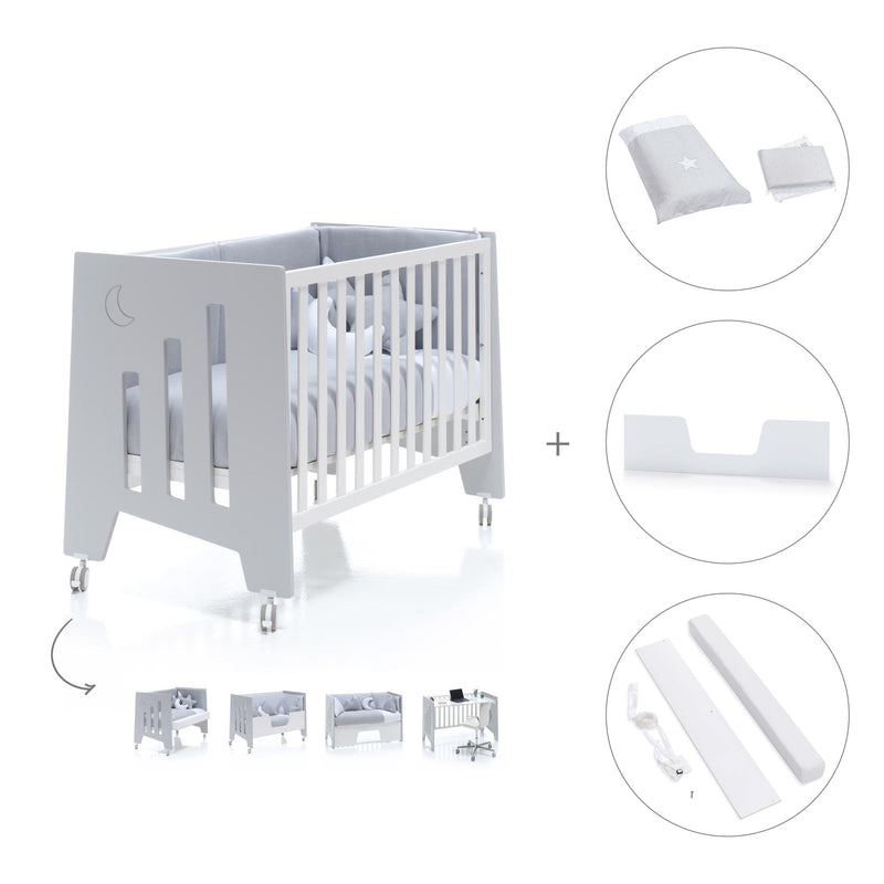 Lettino co-sleeping 60x120 cm (5in1) grigio · Omni C181-M7778