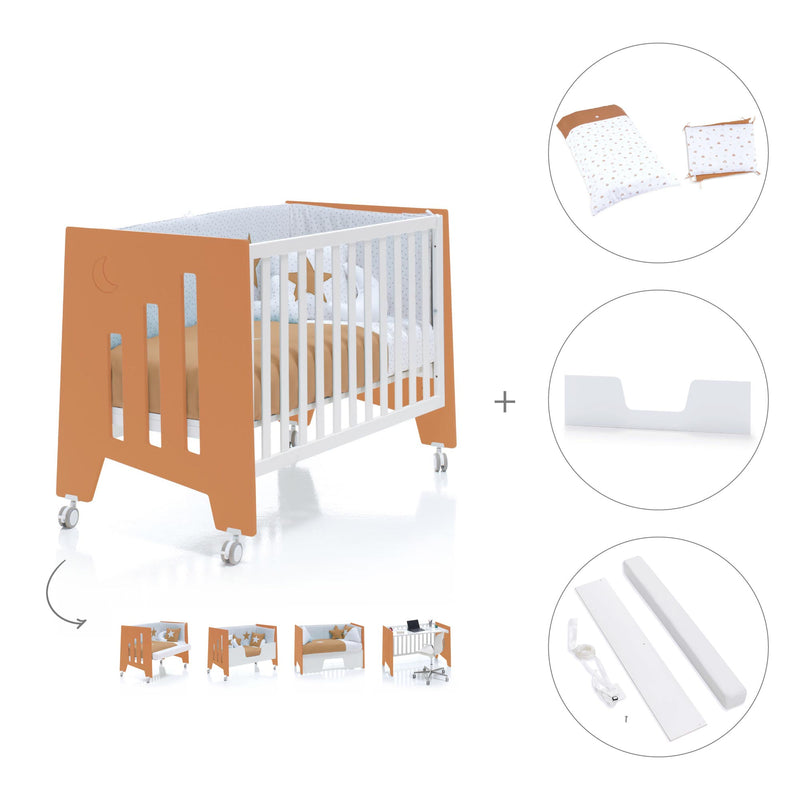 Lettino co-sleeping 60x120 cm (5in1) terracotta · Omni C181-M7783