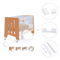 Lettino co-sleeping 60x120 cm (5in1) terracotta · Omni C181-M7783