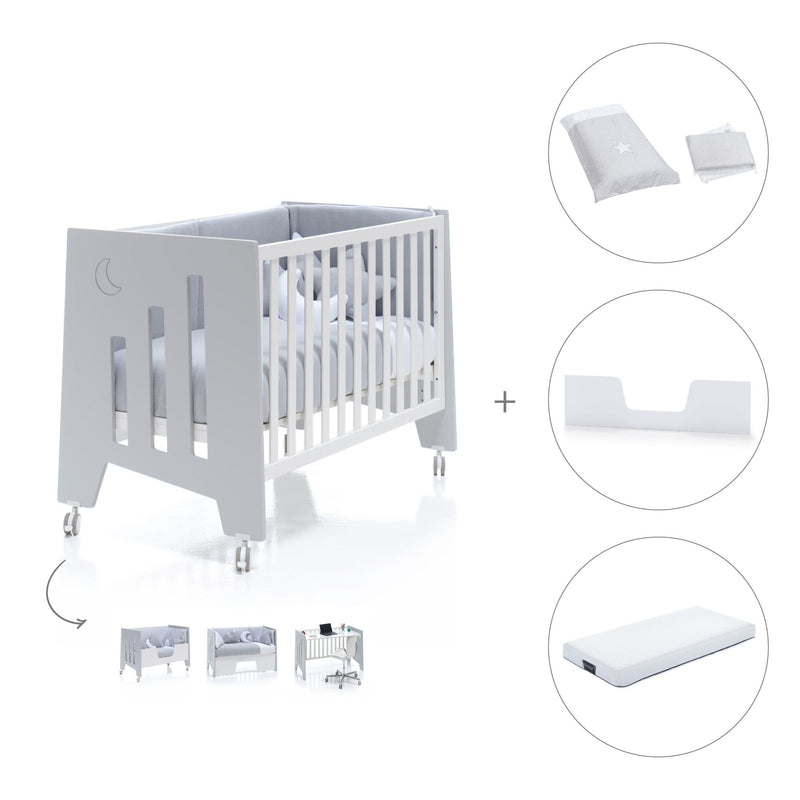 Lettino co-sleeping 60x120 cm (5in1) grigio · Omni C181-M7778