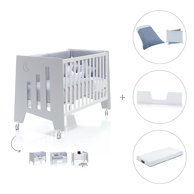 Lettino co-sleeping 60x120 cm (5in1) grigio · Omni C181-M7778