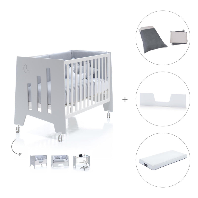 Lettino co-sleeping 60x120 cm (5in1) grigio · Omni C181-M7778