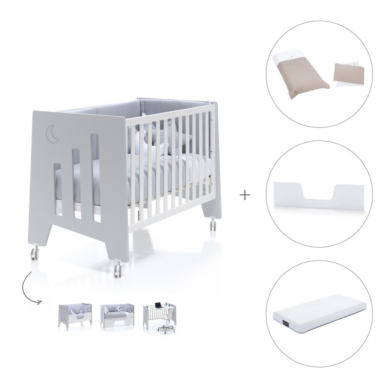 Lettino co-sleeping 60x120 cm (5in1) grigio · Omni C181-M7778