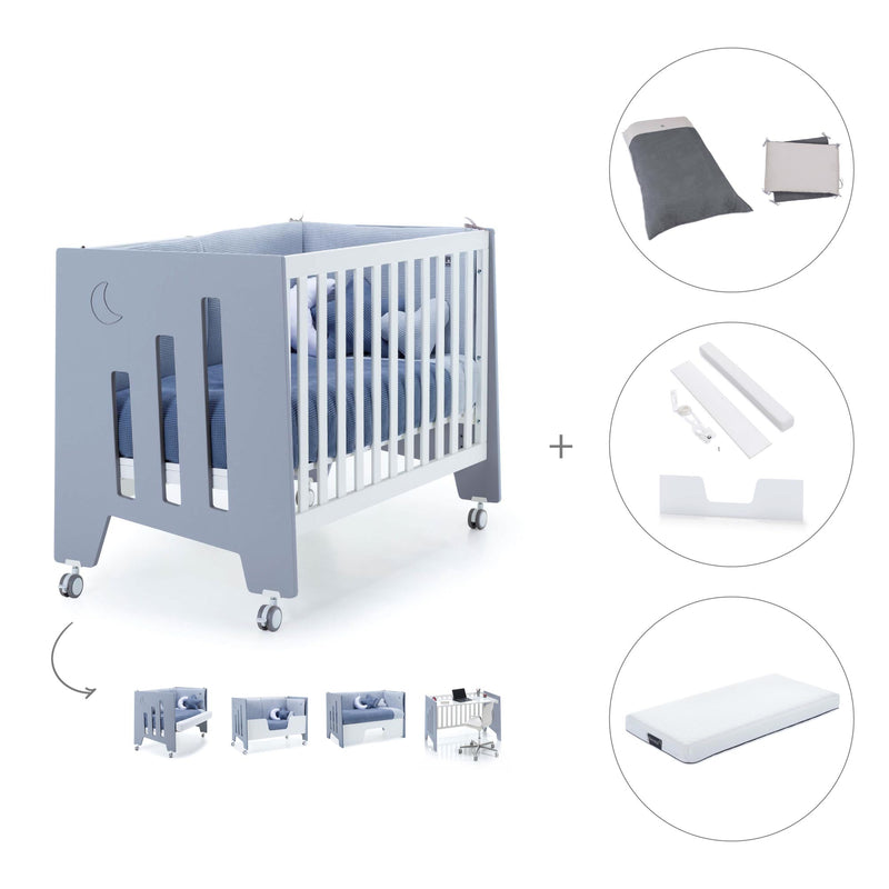 Lettino co-sleeping 60x120 cm (5in1) blu · Omni C181-M7741