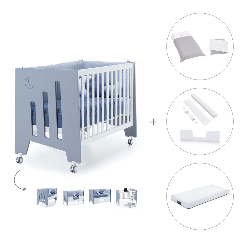 Lettino co-sleeping 60x120 cm (5in1) blu · Omni C181-M7741