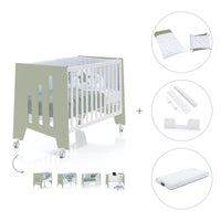 Lettino co-sleeping 60x120 cm (5in1) verde oliva · Omni C181-M7756