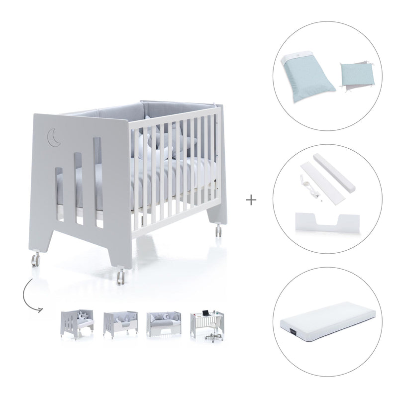 Lettino co-sleeping 60x120 cm (5in1) grigio · Omni C181-M7778