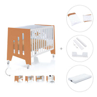 Lettino co-sleeping 60x120 cm (5in1) terracotta · Omni C181-M7783