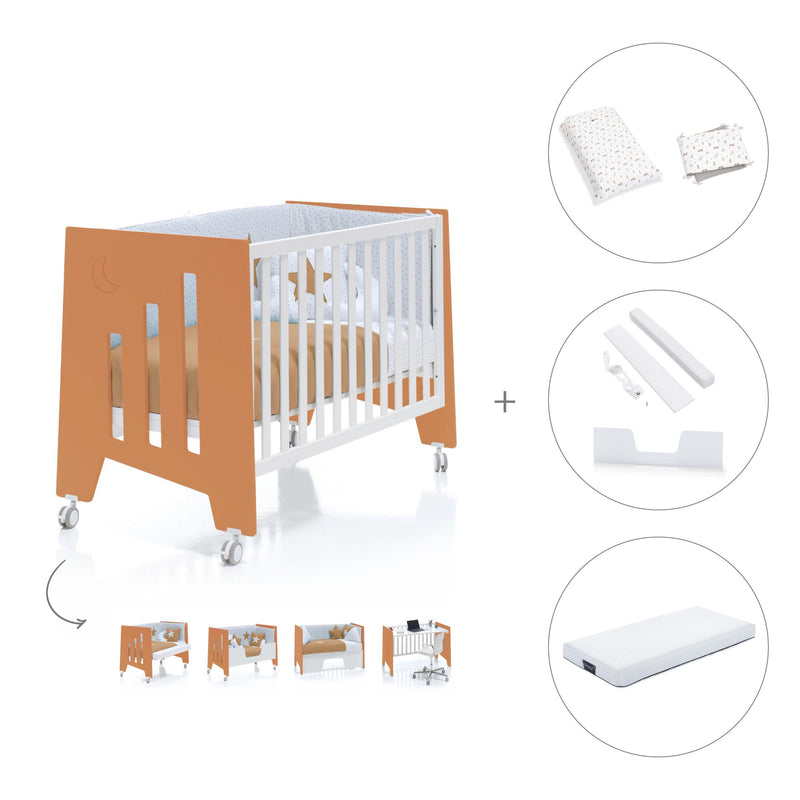 Lettino co-sleeping 60x120 cm (5in1) terracotta · Omni C181-M7783