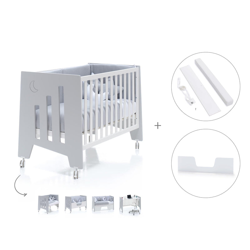 Lettino co-sleeping 60x120 cm (5in1) grigio · Omni C181-M7778