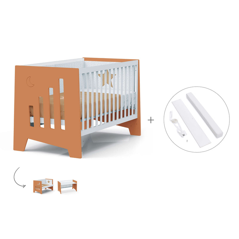 Lettino co-sleeping 70x140 cm (6in1) terracotta · Omni XL C191-M7783